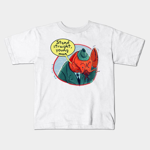 Mr Lobster Kids T-Shirt by FrancescoM